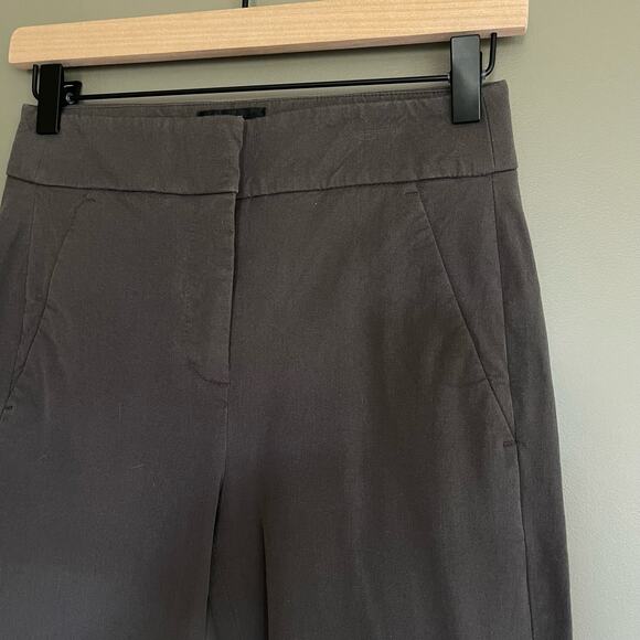 J. Crew Remi pant in bi-stretch cotton Size 0 Petite Grey Ankle Length High Rise - Picture 7 of 16